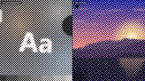 Preview of CMYK halftone