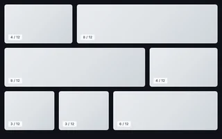 Preview of Grid with asymmetrical columns
